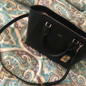 Ralph Lauren black leather purse